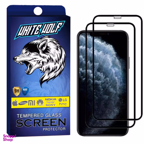 محافظ صفحه نمایش وایت ولف مدل WGF مناسب برای گوشی موبایل اپل Iphone 11Pro Max بسته 2 عددی