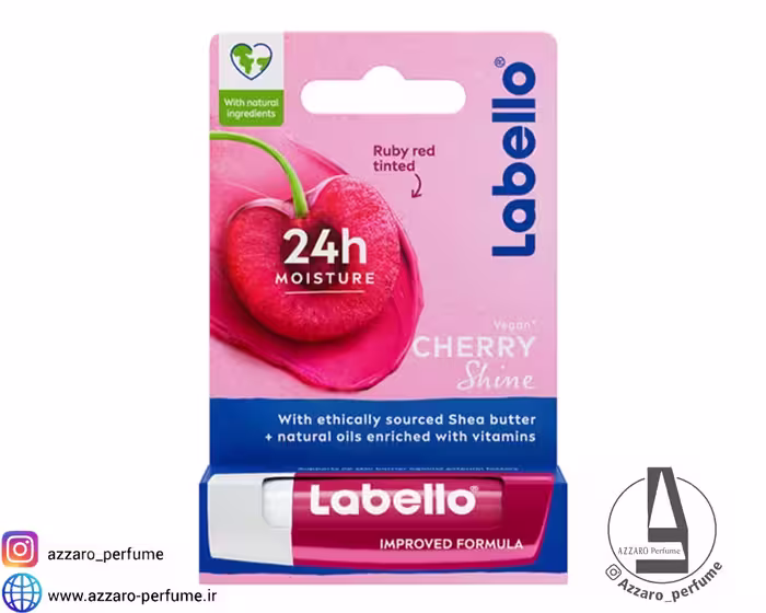 بالم لب استیکی گیلاس لبلو Labello Cherry Shine
