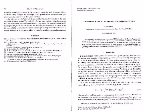 خرید و دانلود نسخه کامل کتاب Tunneling without barriers in curved spacetime