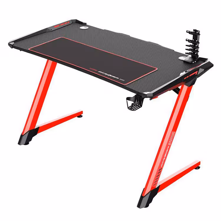 میز گیمینگ DXRacer E-sport gaming desk-black/red