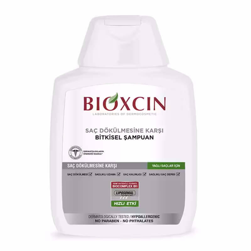 شامپو بیوکسین BIOXCIN موهای چرب حجم 300 میل