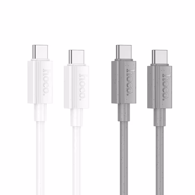 کابل شارژ 60 وات USB-C به USB-C هوکو مدل X107 طول 1 متر