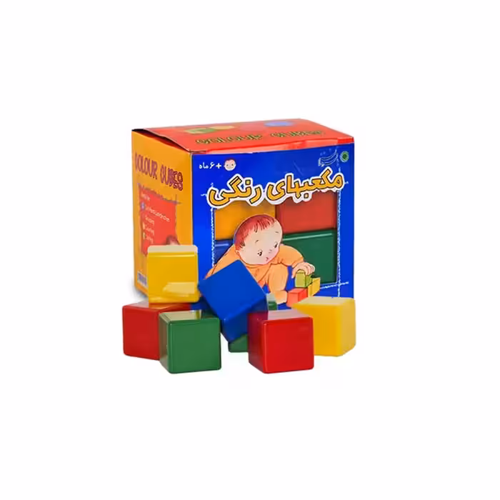 بازی فکری مکعب های رنگی 8 تایی