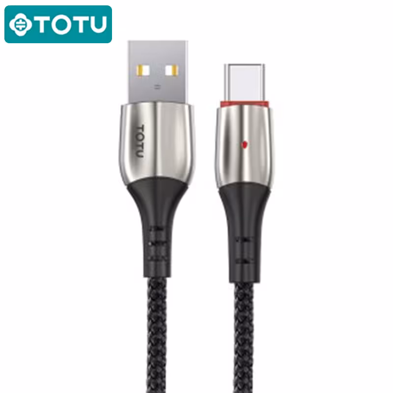 کابل شارژ تایپ سی توتو فست شارژ Totu BT-003 Bright Series 5A Type-C Cable