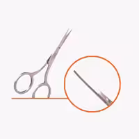 قیچی ابرو سر صاف AF103 ورژن