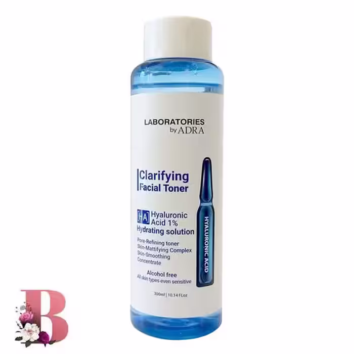 تونر آدرا لابراتوریز مدل هیالورونیک اسید حجم 300 میلی لیتر | Adra Laboratories toner, hyaluronic acid model, volume 300 ml