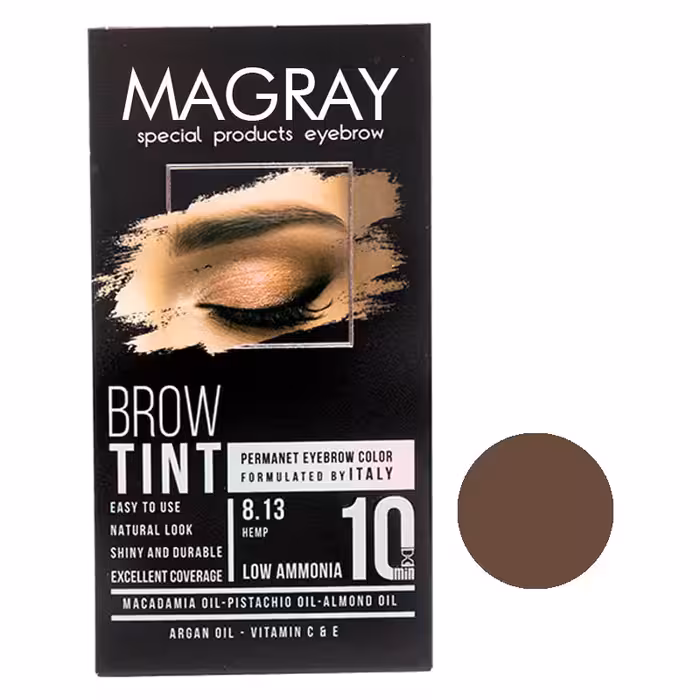 کیت رنگ ابرو ماگرای شماره 8.3 حجم 30 میلی لیتر رنگ بلوند طلایی روشن