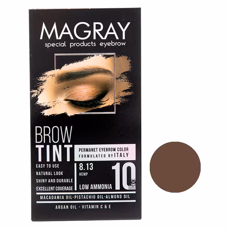 کیت رنگ ابرو ماگرای شماره 8.3 حجم 30 میلی لیتر رنگ بلوند طلایی روشن