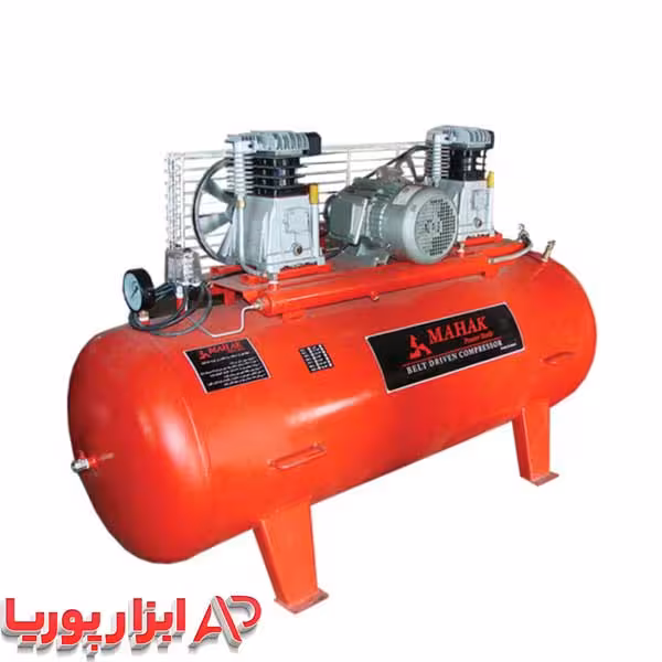 کمپرسور باد محک 500 لیتری دو سیلندر سه فاز مدل AP-601