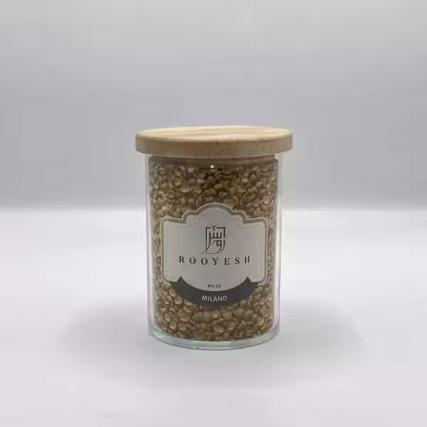 بانکه حبوبات درب چوبی رویش ارتفاع 13