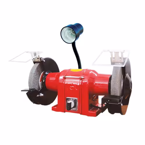 ماشین سنگ سنباده 200 میلیمتر 800 وات 3000 دور چراغ دار مدل GD-200-3HL محک