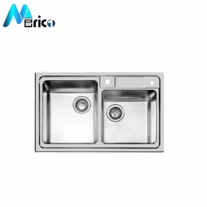 سینک اخوان کد 380 توکار دو لگنه