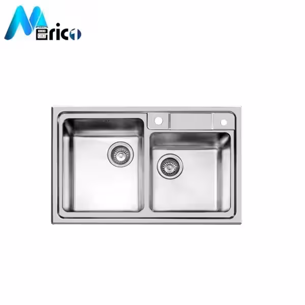 سینک اخوان کد 380 توکار دو لگنه