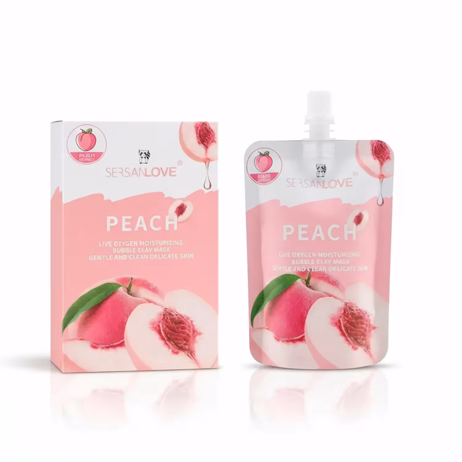 ماسک حبابی هلو سرسان لاو 100 گرم | SERSANLOVE Bubble Peach Mask