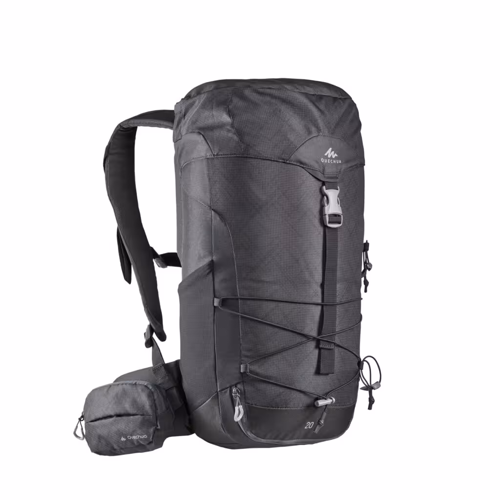 کوله پشتی کوهنوردی کچوا 20 لیتری Quechua Backpack – 20L – Dark Gray – MH100