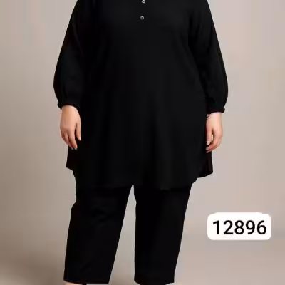 تونیک شلوارقوارهدار.
