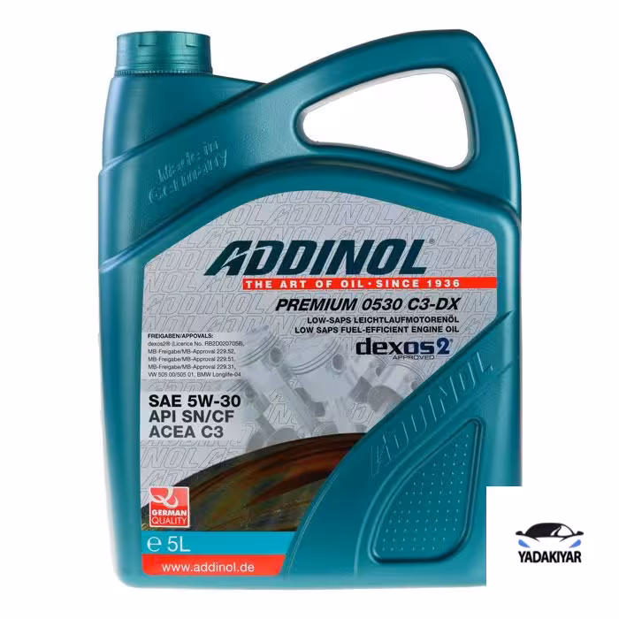 روغن موتور ادینول SN حجم 5 لیتر (5w-30)