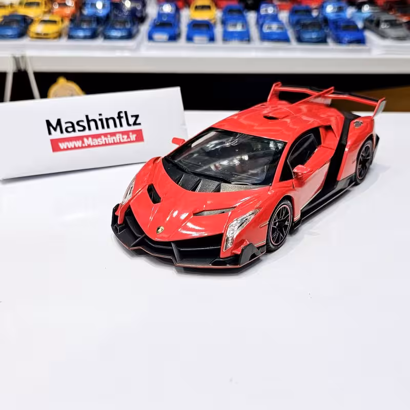 ماشین فلزی لامبورگینی اسپرت قرمز دودزا کد 7641