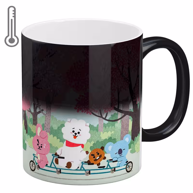 خرید ماگ-لیوان  حرارتی آبنبات رنگی  BTS - BT21 کد KSA0388