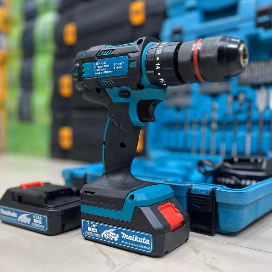دریل شارژی ماکیتا سه نظام فلزی مدل DCD917