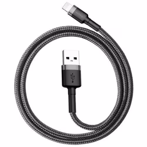 کابل آیفونی فست شارژ Baseus Cafule CALKLF-A 2.4A 50cm