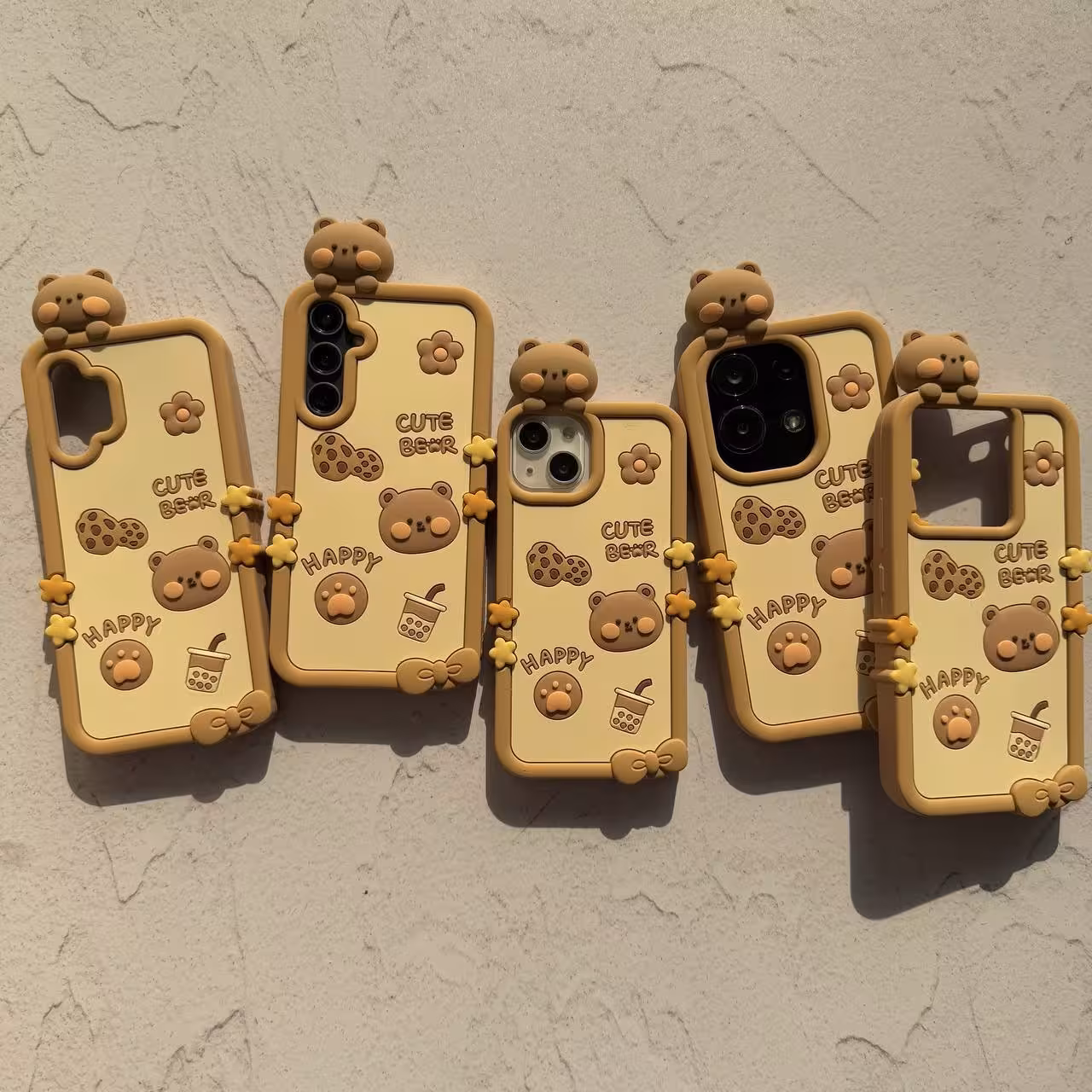 قاب cookie bear عروسک برجسته سامسونگ A13Cookie Bear Case for Samsung A13