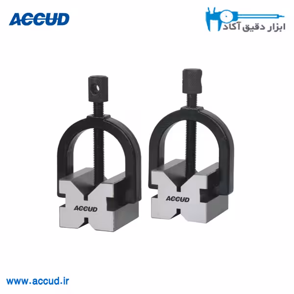 وی بلاک جفت کلمپی 70×90×125 میلی متر Accud (اکیود اتریش) مدل 636-125-01
