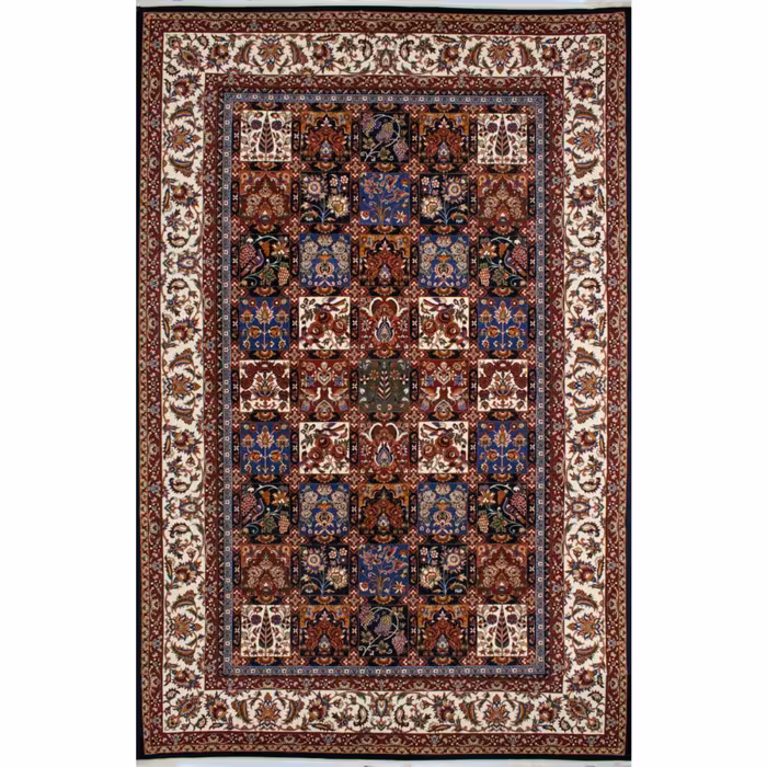 گبه ماشینی افرند زمینه سرمه ای کد 713 (چهار متری)