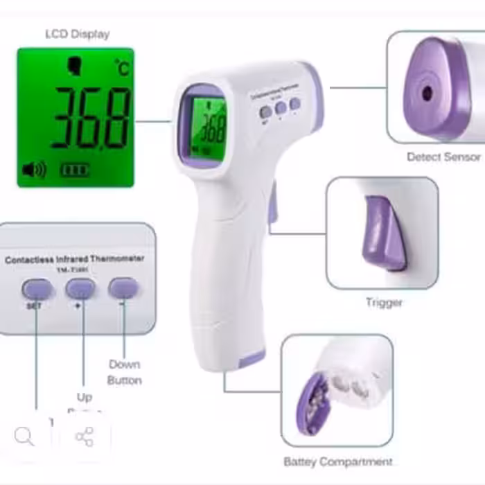 دستگاه تب سنج لیزری باطری خور