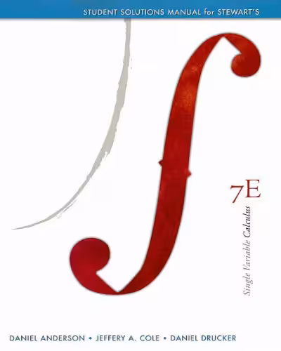 خرید و دانلود نسخه کامل کتاب Student Solutions Manual for Stewart's Single Variable Calculus, 7th