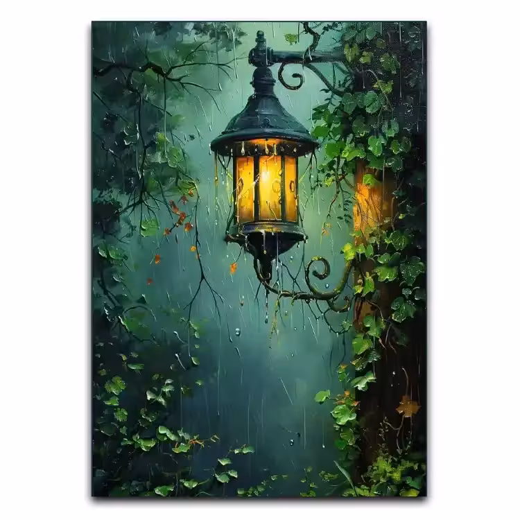 تابلو فانوس جنگل