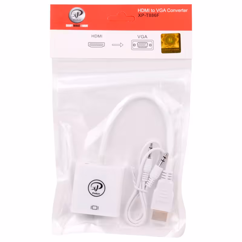 تبديل  HDMI to VGA ایکس پی XP-T886G باصدا