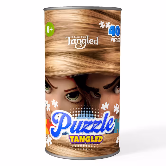 پازل 40 تکه کارتون گیسو کمند