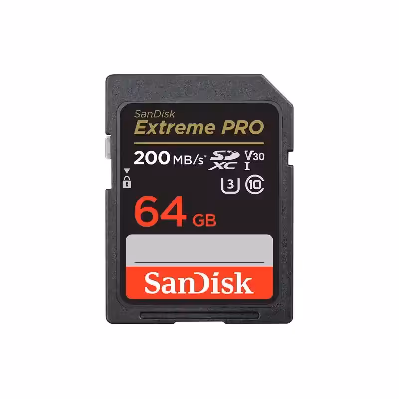 کارت حافظه اس دی سن دیسک 64 گیگ SanDisk Extreme PRO 200MB/s