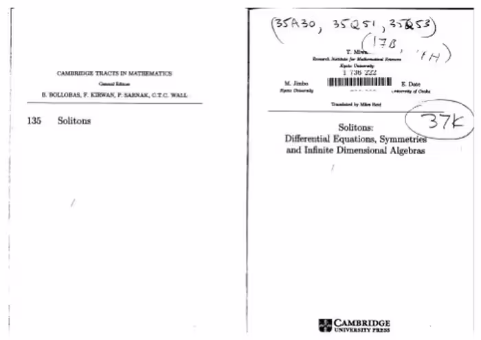 خرید و دانلود نسخه کامل کتاب Solitons, differential equations, infinite-dimensional algebras