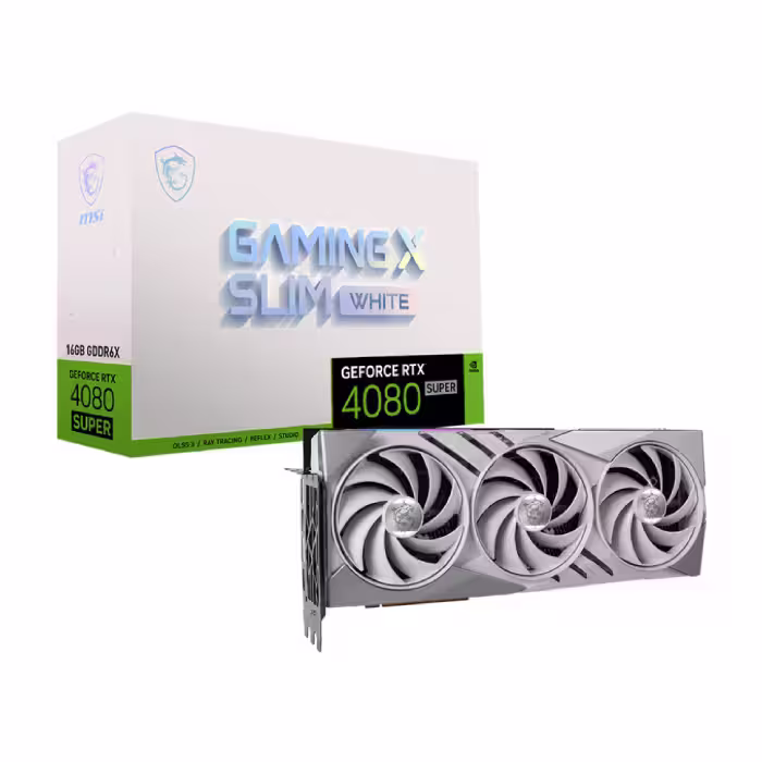 کارت گرافیک ام اس آی GeForce RTX 4080 Super 16GB Gaming X Slim White