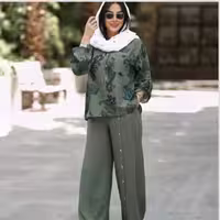 ست دلانا شومیز لینن شلوار شانتون صوفیاAsd