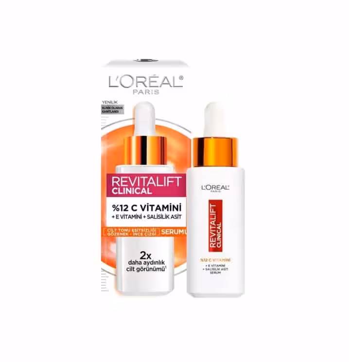 سرم روشن کننده ویتامین سی لورال LOREAL مدل REVITALIFT CLINICAL حجم 30 میل