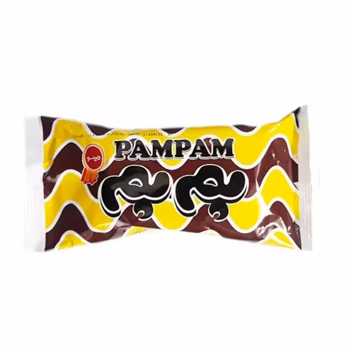 کیک اسفنجی لایه ای با طعم وانیل پم پم مینو 40 گرمی