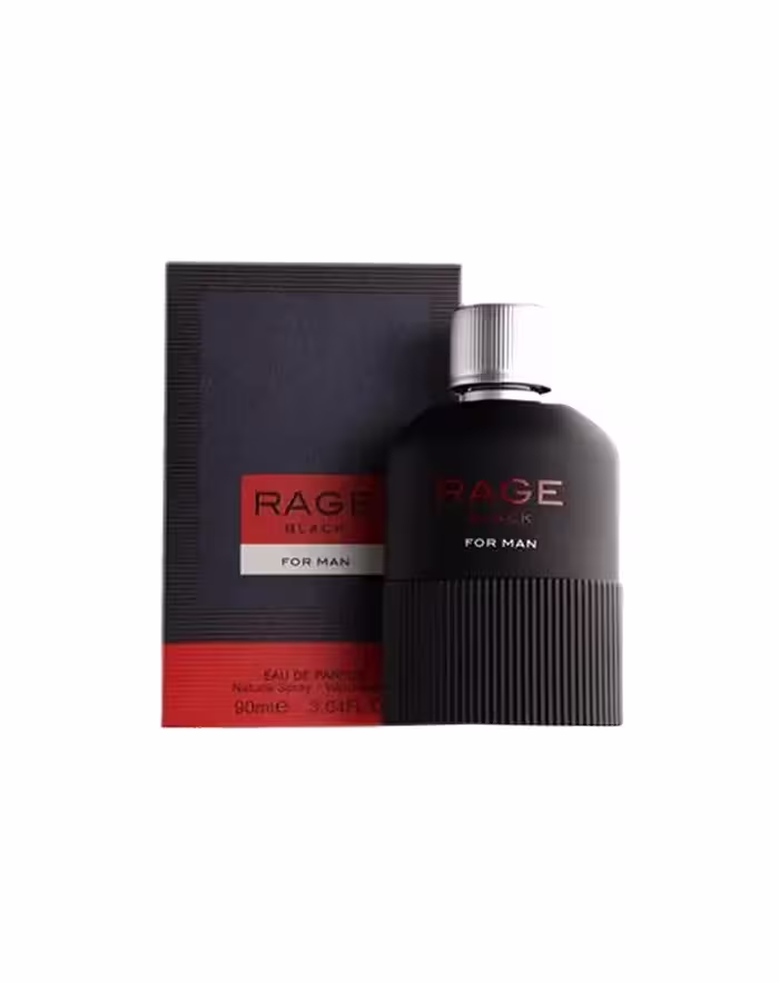 ادکلن مردانه فراگرنس ورد Rage Black مشابه هوگو باس جاست دیفرنت حجم 100 میل