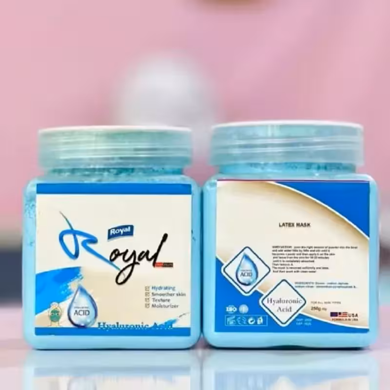 ماسک لاتکسی آبرسان پوست عصاره هیالورونیک اسید 250 گرمی برند رویال ROYAL