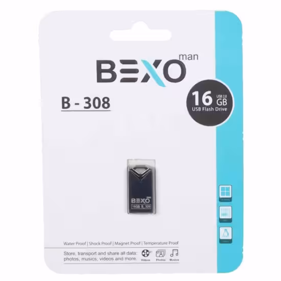 فلش مموری بکسو مدل B-308 USB2.0 ظرفیت 16 گیگابایت