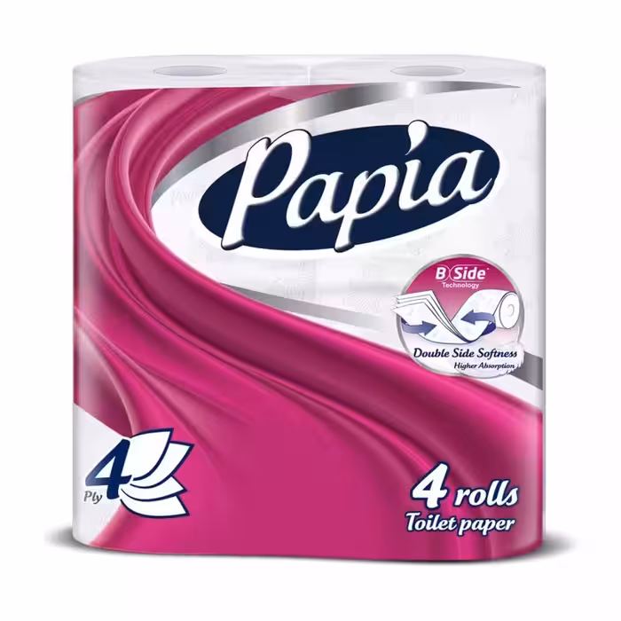 دستمال توالت چهار قلوی پاپیا