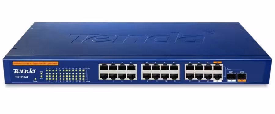 سوئیچ  24 پورت تندا مدل تی ای جی 2124 تی
