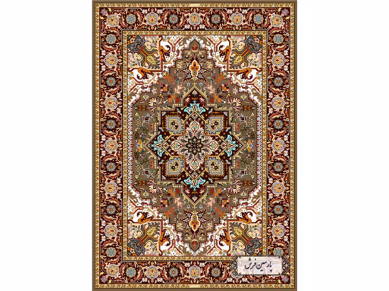 خرید آنلاین نخ و نقشه فرش دستباف قالیچه نفیس - کد NZ2812