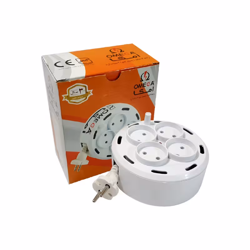 چند راهی برق امگا مدل L301 جمع شو | کالا مکس