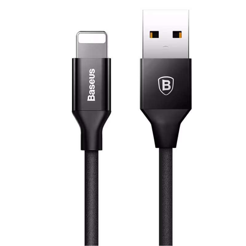 کابل تبدیل USB به لایتنینگ باسئوس مدل CALYW-01 طول 1.2 متر