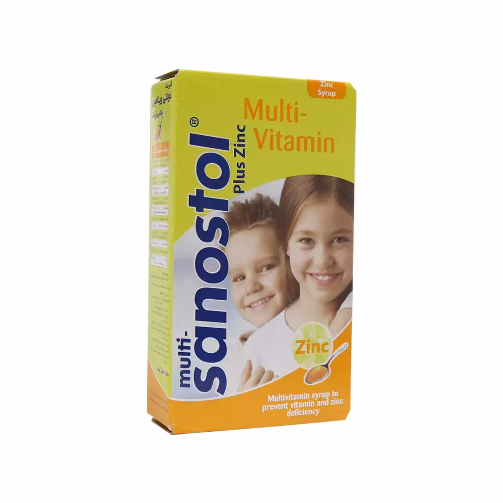 سانستول شربت مولتی ویتامین زینک پلاس