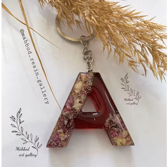 سرکلیدی رزینی ساخته شده با گلهای طبیعی سبک و مقاوم