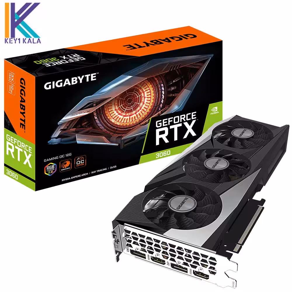 کارت گرافیک GIGABYTE GeForce RTX 3060 GAMING OC 12G